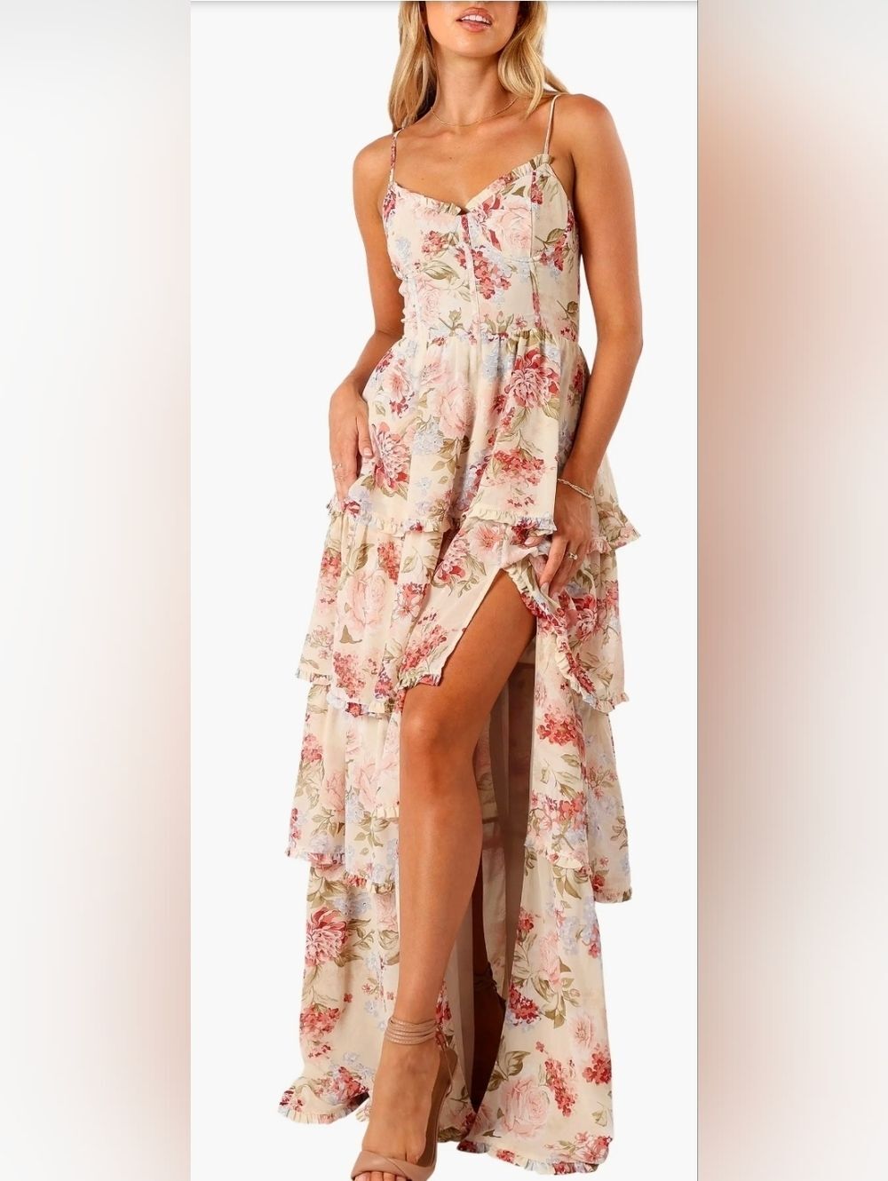 Petal & Pup Women's Mito Tiered Maxi Dress